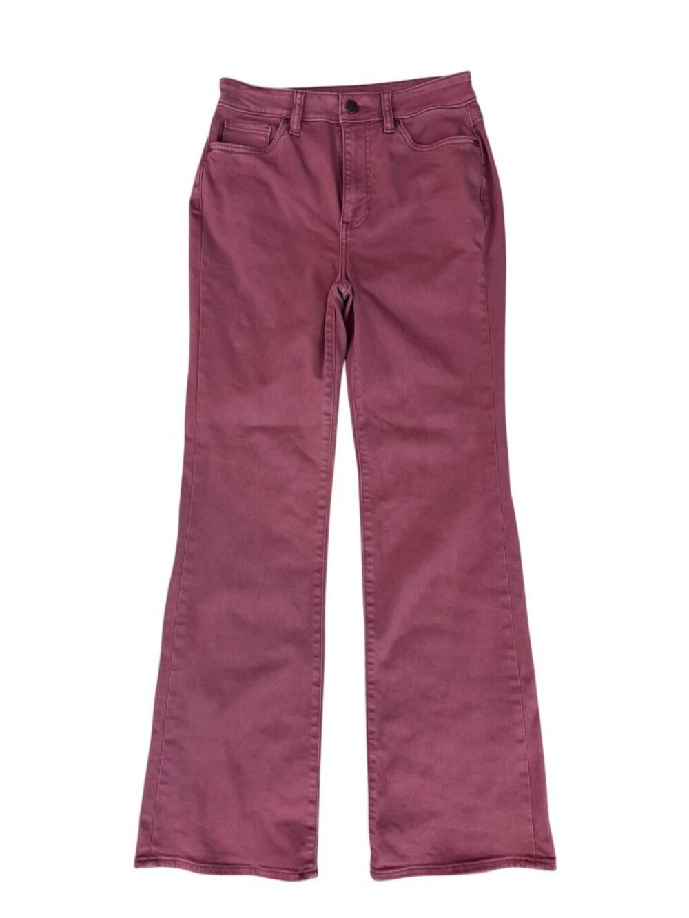 Venus Dark Mauve Pink Bootcut Flare High Waist Denim Jeans Size 4 Stretch Fall